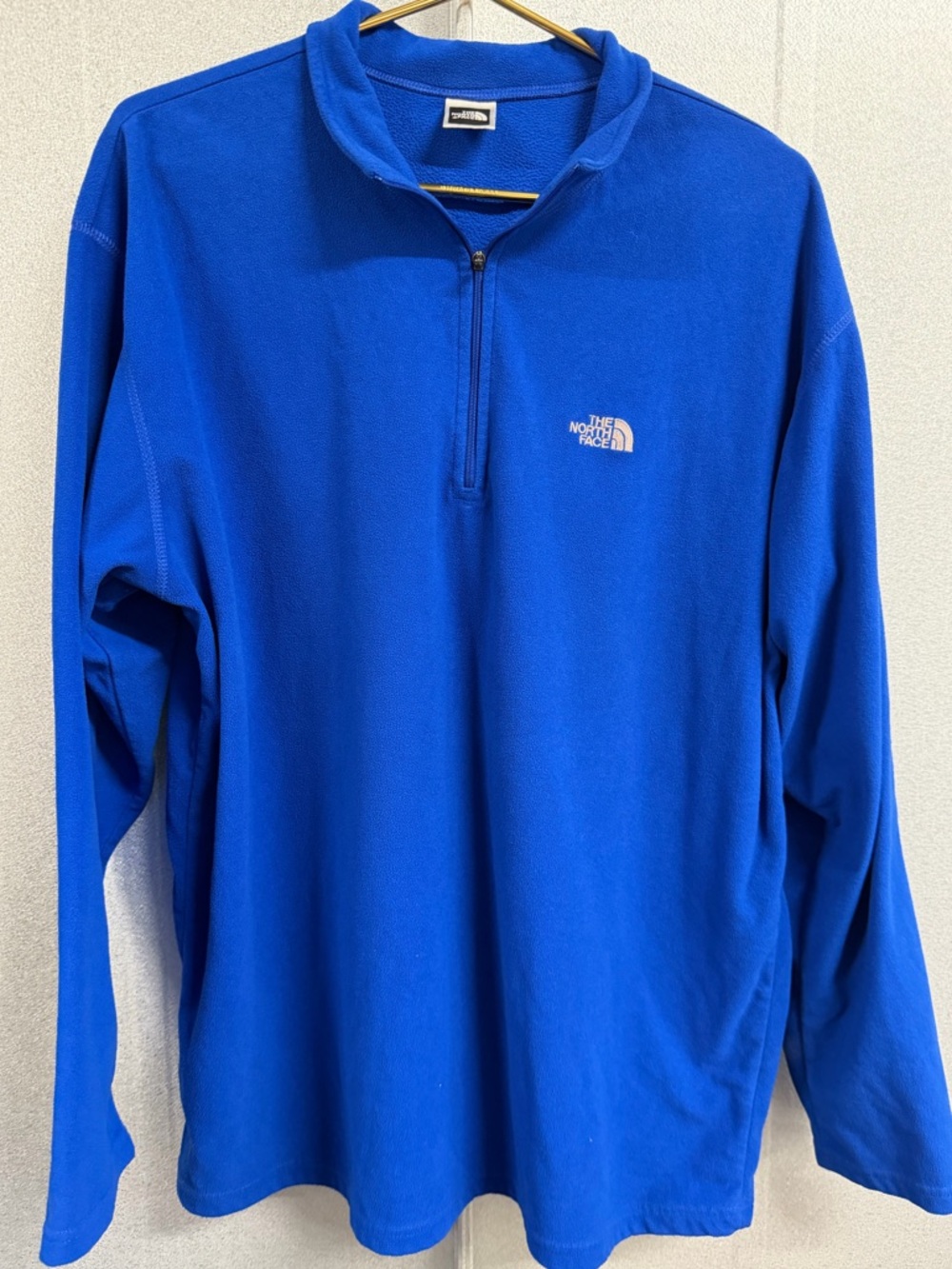 The North Face Blue Fleece Quarter Zip Pullover XL